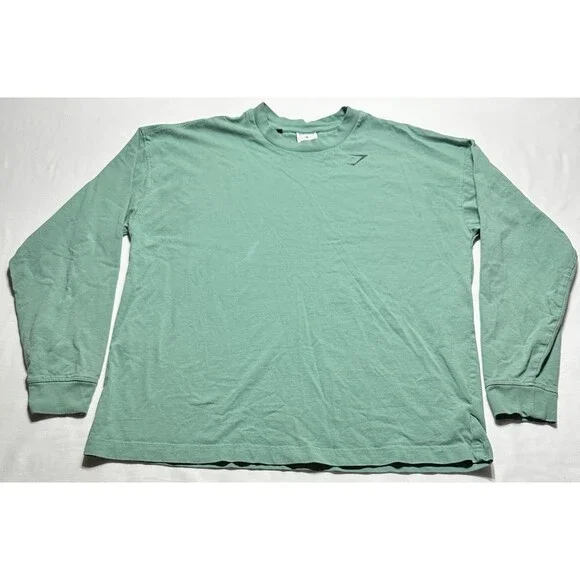 Gymshark Essential Long Sleeve Shirt Medium Men’s Medium Oversized Fit READ FLAW - Picture 2 of 12